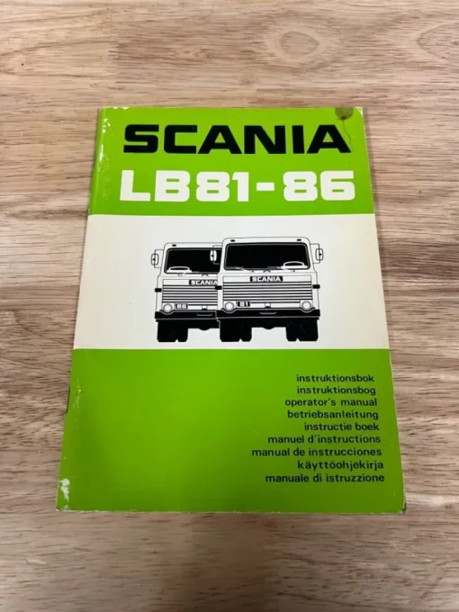 Tradera Scania LB81-86 instruktionsbok| Lastbiler & Busser