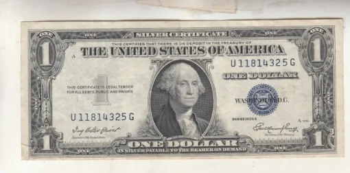 Tradera Sedel USA 1 dollar 1935 E 1+ enl bild| Sedler
