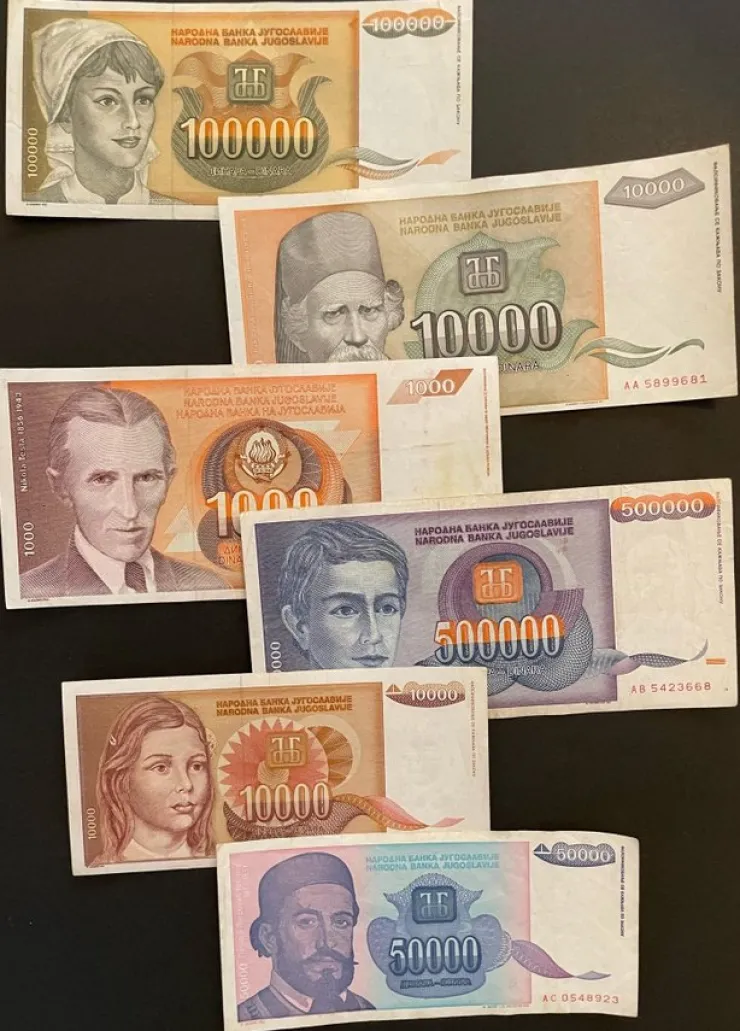 Tradera sedlar Jugoslavien| Sedler