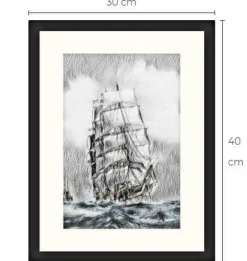 Tradera Segelfartyg konsttavla Limited Edition 1 av 10 gjorda| Anden Kunst