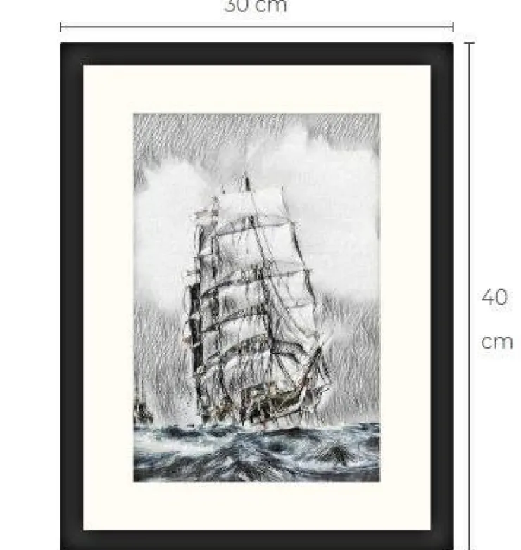 Tradera Segelfartyg konsttavla Limited Edition 1 av 10 gjorda| Anden Kunst