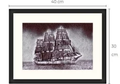 Tradera Segelfartyg konsttavla Limited Edition 1 av 5 gjorda| Anden Kunst