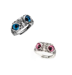 Tradera Set 2-pack 18,5mm till 19,5mm ring silver 925S stämplat Örn bästis jul justerbar> Smykkesæt