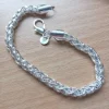 Tradera Silverarmband sterling 925, vackert tvinnat, silverpläterat 925 stämplat> Armbånd