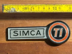 Tradera Simca TI-emblem, kanske 40 år gammalt| Autodele & Reservedele