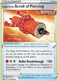 Tradera Single Strike Scroll of Piercing- 154/198 - Chilling Reign - POKEMON> Samlebilleder