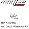 Tradera SK007 - Wheel Nut Pin CASTER SK10| Radiostyret