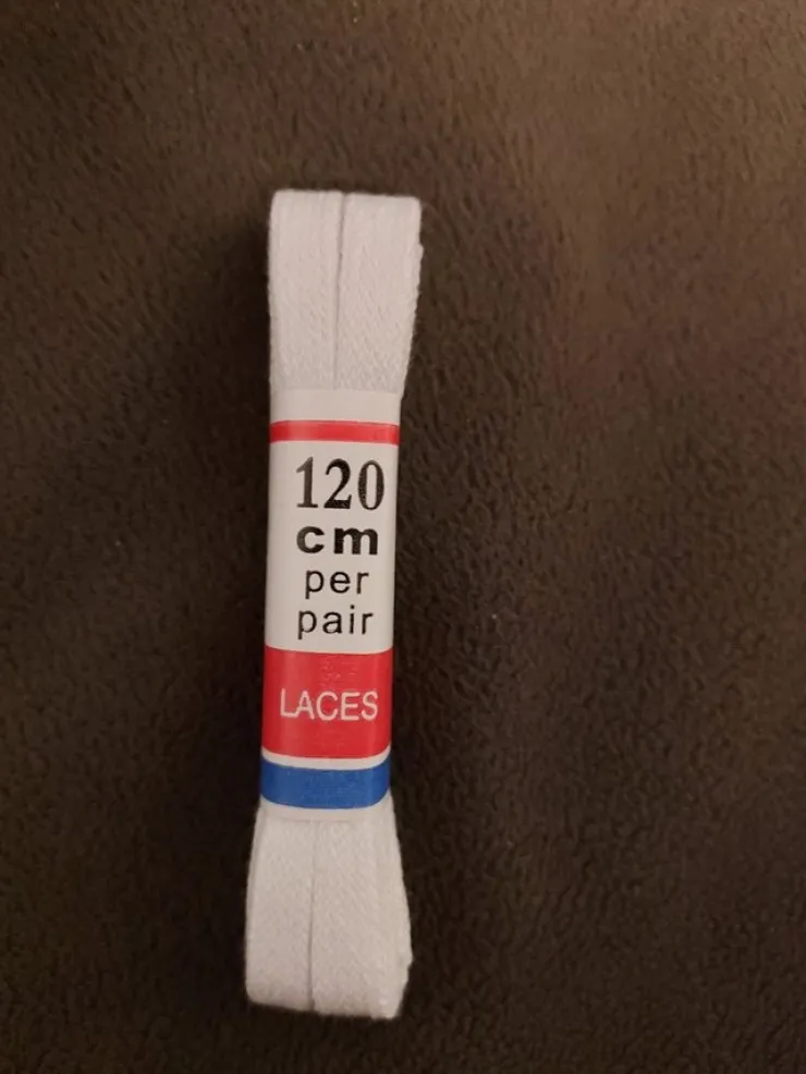 Tradera Skating Laces Konståkning VITA längd 120 cm> Kunstskøjteløb
