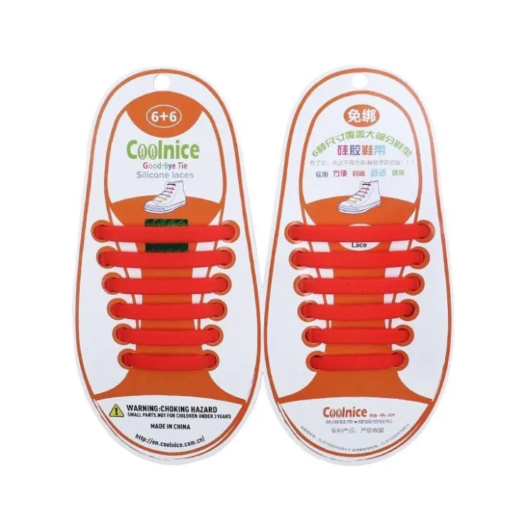 Tradera Skosnören Knyfria bekväma elastiska för barn rödfärger> Andre Skoprodukter