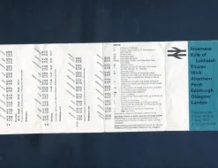 Tradera Skotsk hopvikbar Järnvägstidtabell Inverness-London 1977> Køreplaner