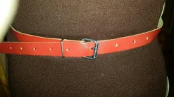 Fashion skärp rött läder midja 72-94 cm Bælter & Livremme