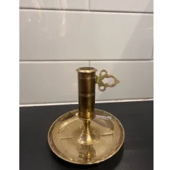 Clearance Skultuna malm mässing 1607 kontorsljusstake Tin & Messing