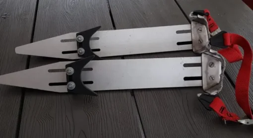 Tradera Skyllermarks långfärdsskridskor, skena mot is 37 cm> Turskøjter