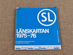 Tradera SL - LÄNSKARTAN 1975/76 - STORSTOCKHOLMS LOKALTRAFIK> Køreplaner