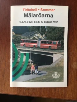 Tradera SL tidtabellMälaröarna från 9 juni 1997> Køreplaner