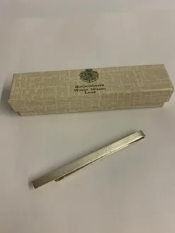 Tradera Slipsklämma, slipsnål, Wiwen Nilsson, silver, originalask> Slipsenåle