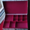 Tradera Smyckeskrin i katrong,vintage,31x23x7 cm.> Smykkeskrin & -opbevaring