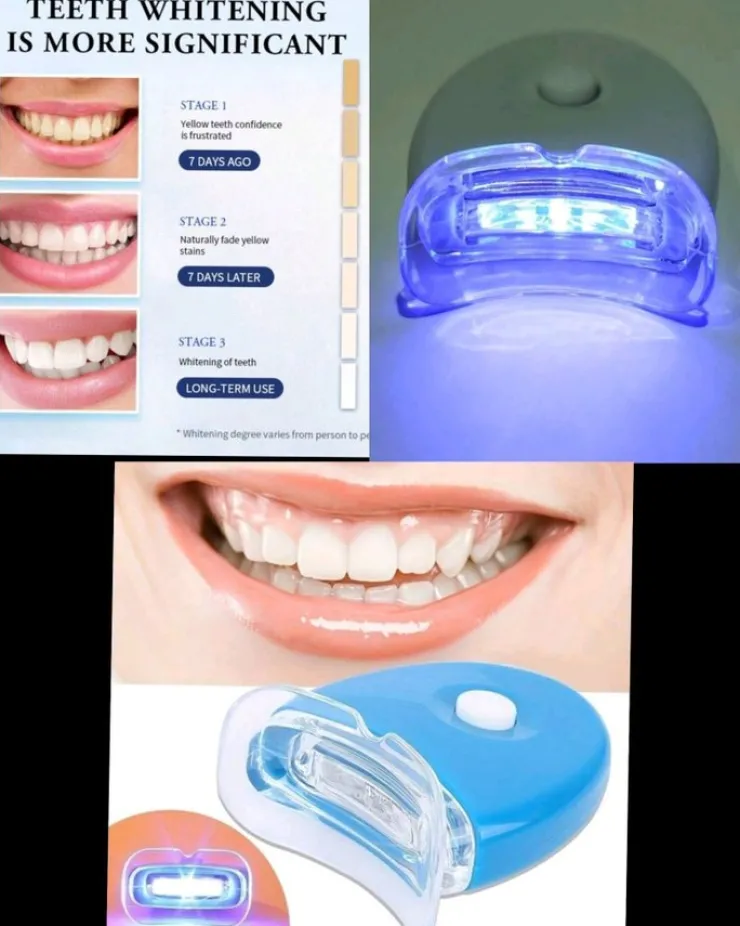Tradera Sänkt pris! Tandblekningsskena med 5 . LED ljus. Skonsam för tänderna.> Tandpleje