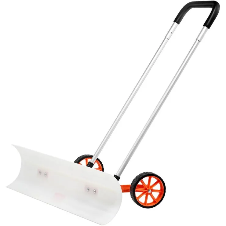 Tradera Snöskyffel med Hjul – 37 Tum Snöskrapa för Uppfart och Gångvägar| Snescootere