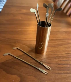 Tradera Snygga golfklubbsformade cocktailpinnar i mässing> Øvrige Samleobjekter