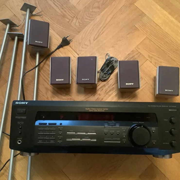 Tradera SONY STR-DE235 FM Stereo/FM-AM Receiver + 5 högtalare| Hjemmebiograf