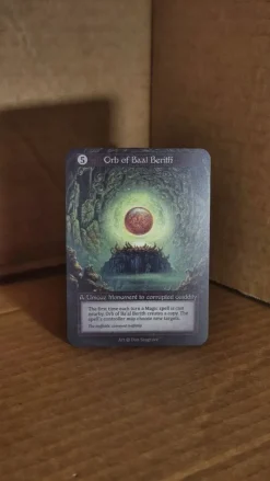 Tradera Sorcery: Orb of Baal Berith ALPHA UNIQUE> Spillekort