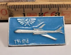 Tradera Sovjetisk propaganda pin - Flyg - TU-104> Fly