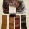 Tradera Spillbitar av skinn från möbelfabrik| Hobbymaterialer