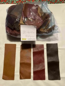 Tradera Spillbitar av skinn från möbelfabrik| Hobbymaterialer