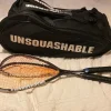 Tradera Squash, två rack + en bag, märke: Unsquashable> Squash