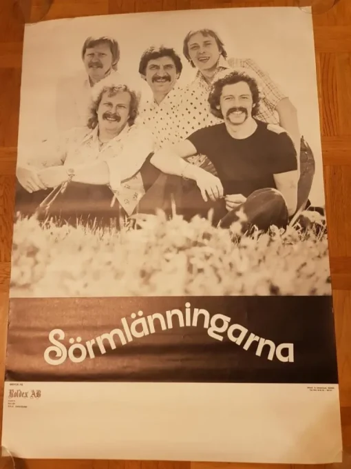Tradera SÖRMLÄNNINGARNA - PROMOAFFISCH - Fint Skick!| Musikplakater