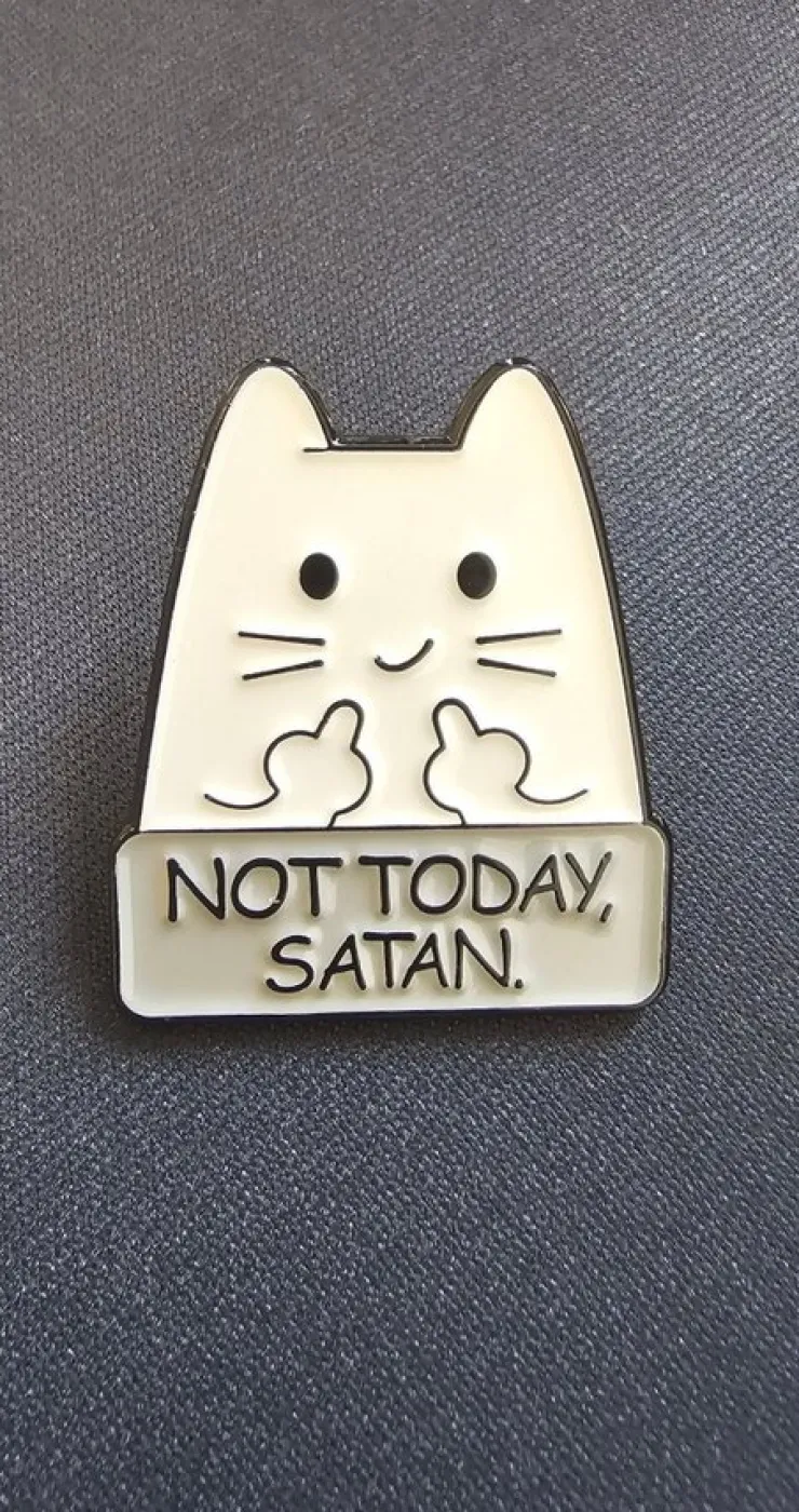 Tradera Söt Metallnål med Kattmotiv - Perfekt för Kattälskare!> Smykketilbehør