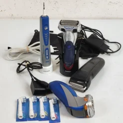 Tradera 3st. Rakapparater & en eltandborste med borsthuvuden - Philips - Panasonic m.m.> Hårpleje