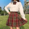 Tradera Söt Skoluniform - Vit Skjorta & Rutig Kilt> Udklædningstøj