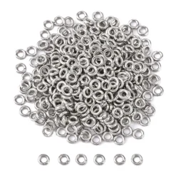 Tradera 20st 4x1mm öppna Bindringar 304 Rostfritt stål| Smykkefremstilling