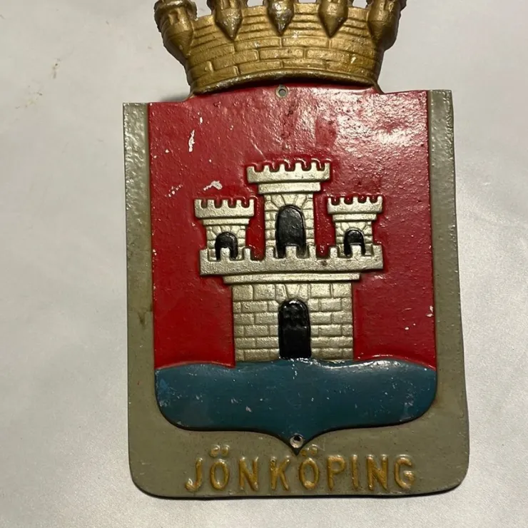 Tradera Stadsvapen skylt Jönköping> Skilte