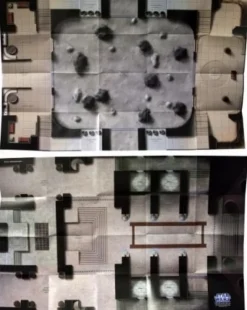 Tradera Star Wars Miniatures Map - Teth Monastery/Rattatak Arena Map (NEW/OOP)| Rollespil & Karakterspil