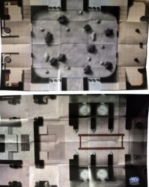 Tradera Star Wars Miniatures Map - Teth Monastery/Rattatak Arena Map (NEW/OOP)| Rollespil & Karakterspil