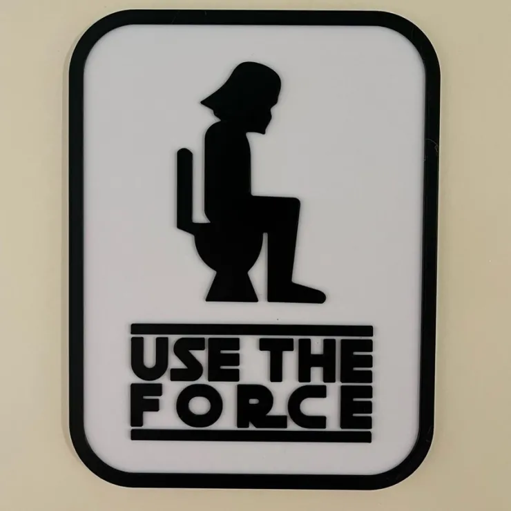 Tradera Star Wars skylt för toalett> Skilte