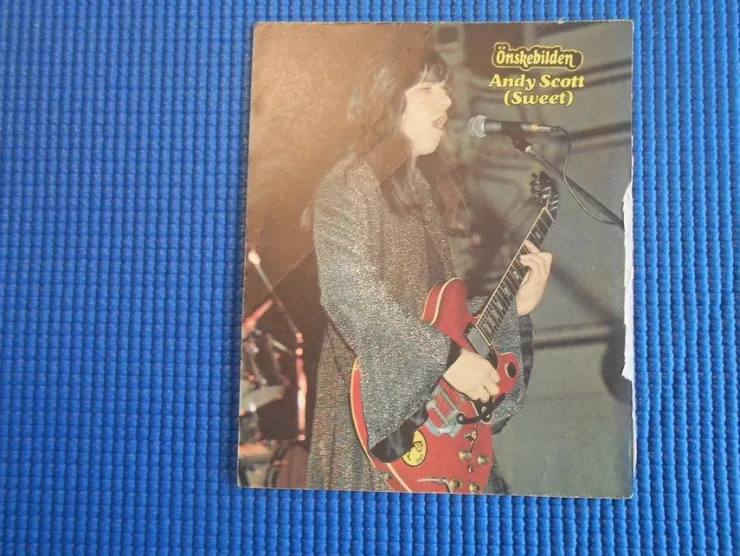 Tradera Starlet önskebilden Andy Scott (Sweet) 1983> Musikmemorabilia