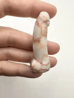 Tradera Sten Skulptur. Rosetta Jaspis. Fallos, Penis.| Ædelsten