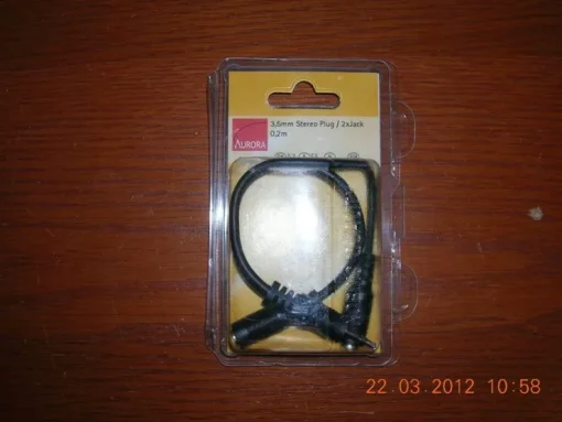Tradera Stereoplug 3,5mm - 2x stereojack 3,5mm 0,2m| Mp3 Og Mp4-afspiller