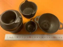 Tradera Stålgjute gjute jute stål metall gammalt retro prydnad| Indretningsdetaljer