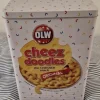 Tradera STOR behållare för Cheez Doodles - helt oanvänd!> Metalemballage
