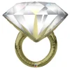 Tradera Stor diamant-ring ballong folieballong möhippa| Bryllups-borddækning & Dekorationer