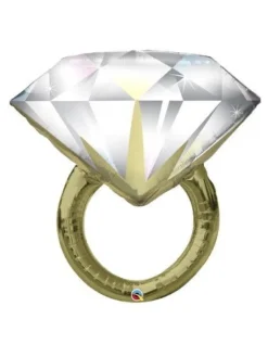 Tradera Stor diamant-ring ballong folieballong möhippa| Bryllups-borddækning & Dekorationer