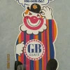 Tradera Stor GB-Gubbe Reklamdekal Sticker Dekal Klistermärke GB Glace GB Glass Retro> Reklame Gadgets