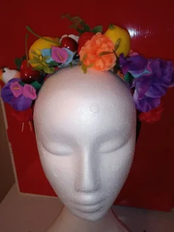 Tradera Stor Headpiece Hårblomma körsbär Rockabilly Pinup Raggare Tiki> Hårsmykker & Diademer