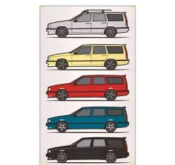 Tradera Stor Volvo 850 R Flagga / väggflagga Mått 90x150 cm| Andet Køretøjsrelateret