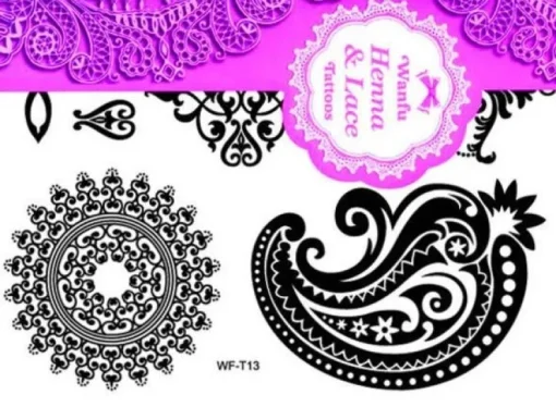 Tradera SVART Engångs Tatuering / BLACK Temporary Tattoo| Tatovering